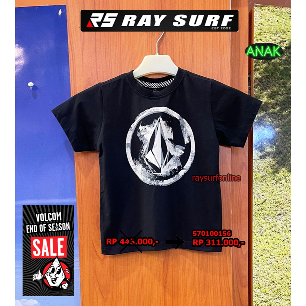 RAYSURF VOLCOM SALE T-SHIRT ANAK 570100156 ORIGINAL