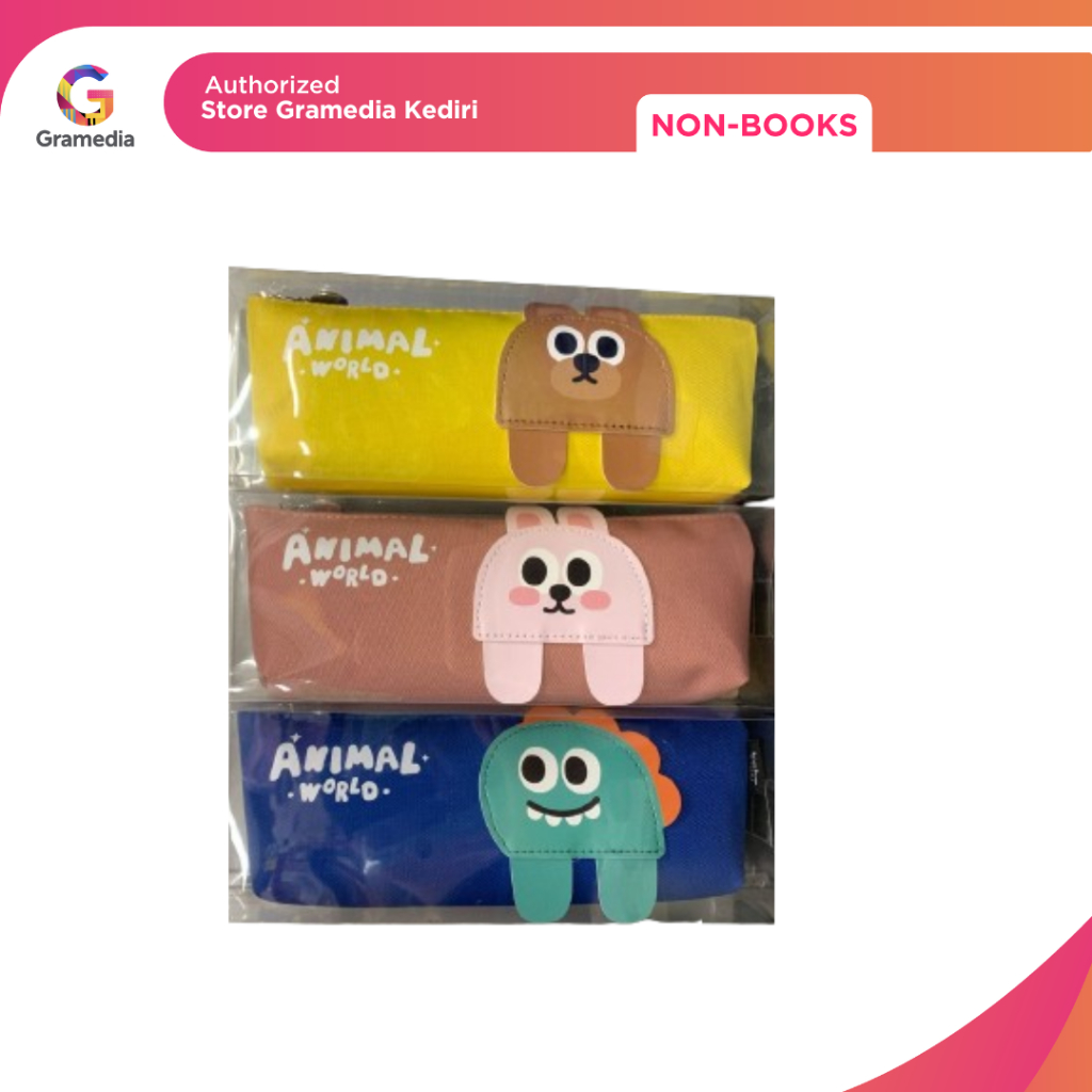 

Gramedia Kediri-kako pencase trapezoid animal world
