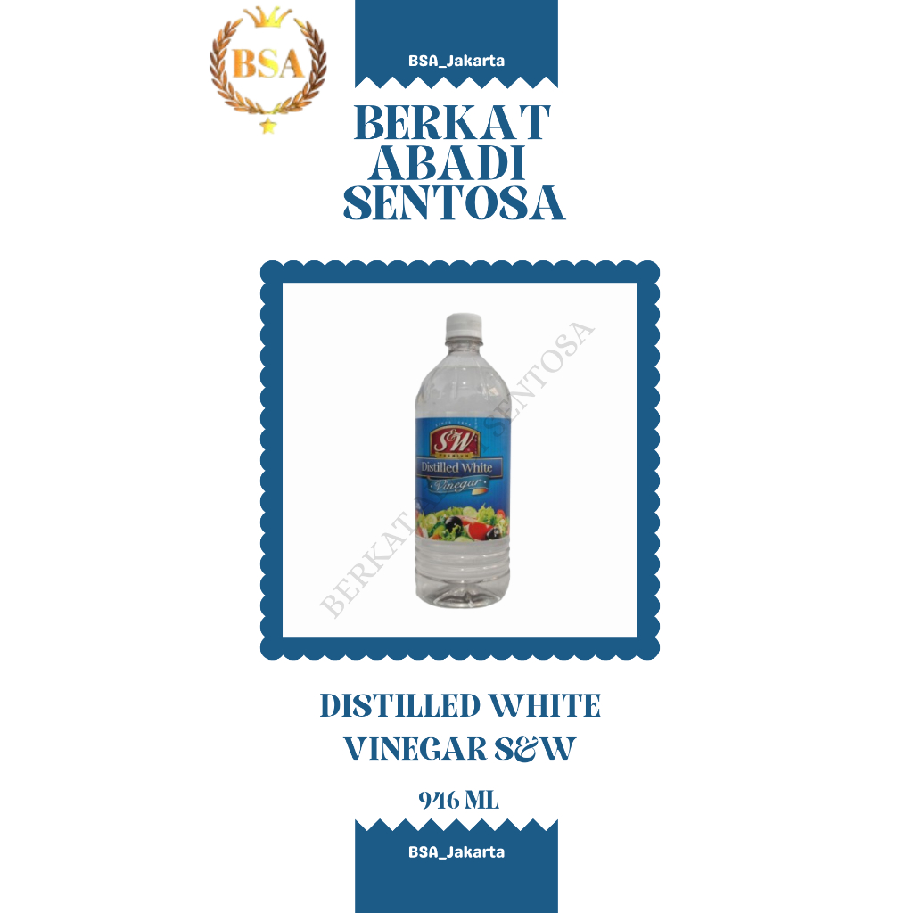 

DISTILLED WHITE VINEGAR S&W (946 ML)