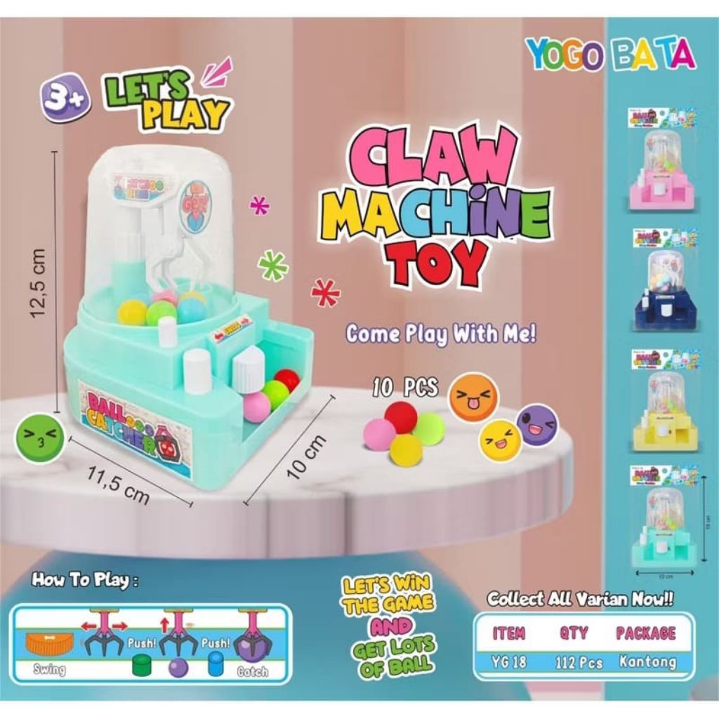 Mini claw machine | mainan capitan | mainan capitan mini