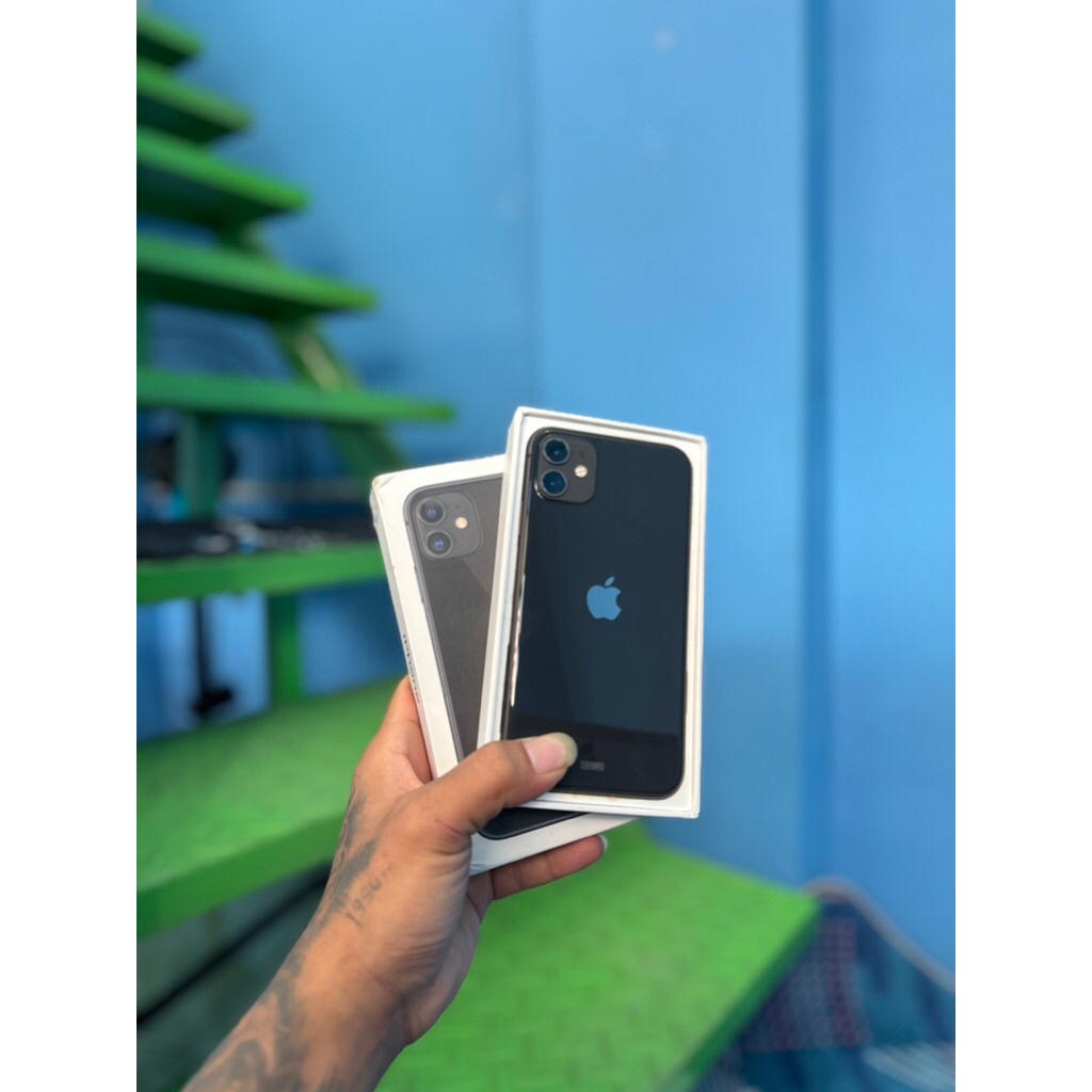 iphone 11 128gb black ibox fulset original