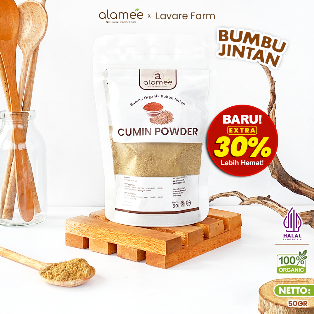

ALAMEE Jintan Bubuk Cumin Powder Bumbu Dapur Instan Jinten Ground Caraway Rempah Masak 50 Gram BUMA