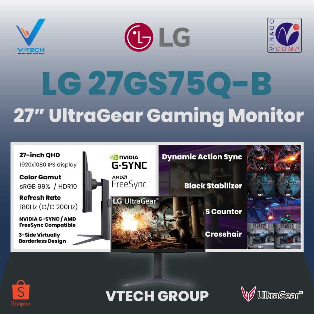MONITOR LG ULTRAGEAR 27GS75Q-B