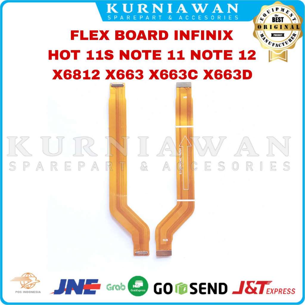 Flexible Ui Board Infinix Hot 11S Note 11 Note 12 X6812 X663 X663C X663D Fleksibel Penghubung Mesin 