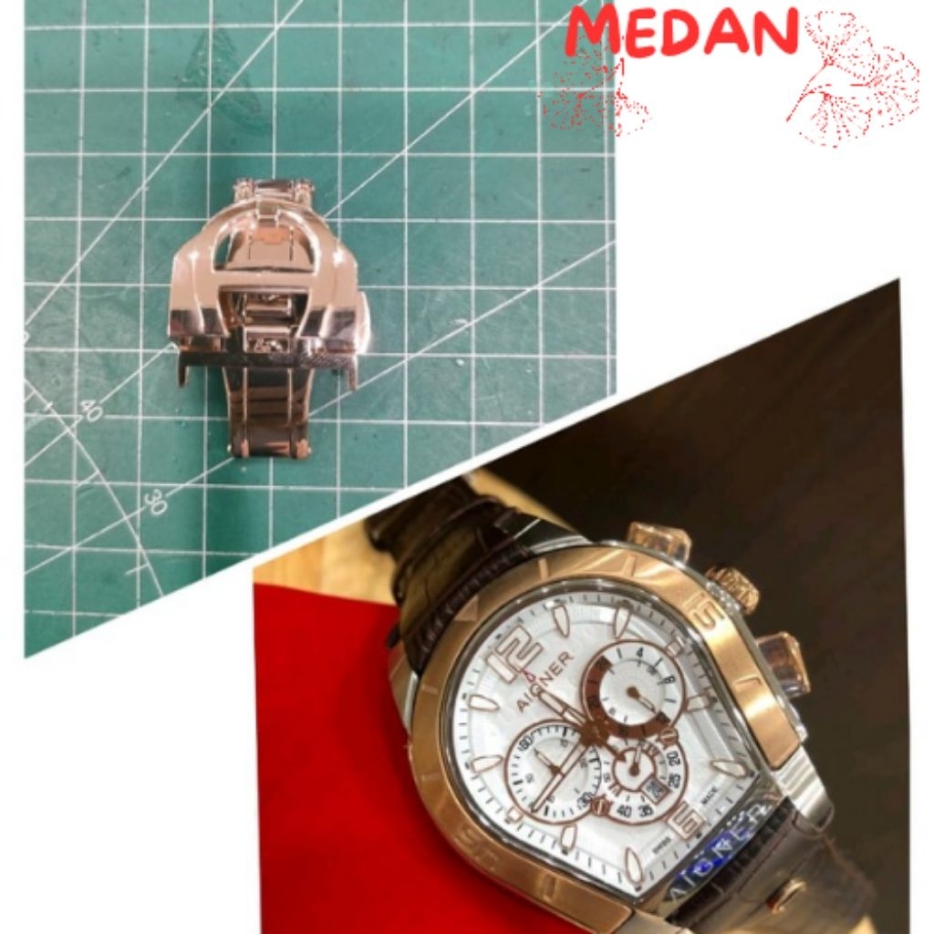 Klep Jam Tangan Aigner Palermo Cowok - Buckle Jam Tangan Aigner Palermo Cowok