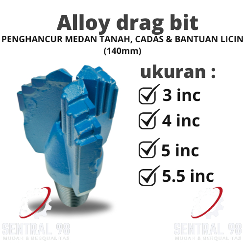 mata bor sumur/triwing/mata bor sumur 4inc/mata bor sumur 5inc