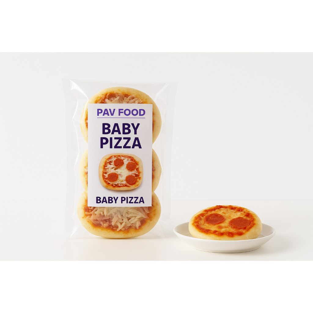 

mini bite isi 3 baby pizza frozen keju Mozarella chees halal enak