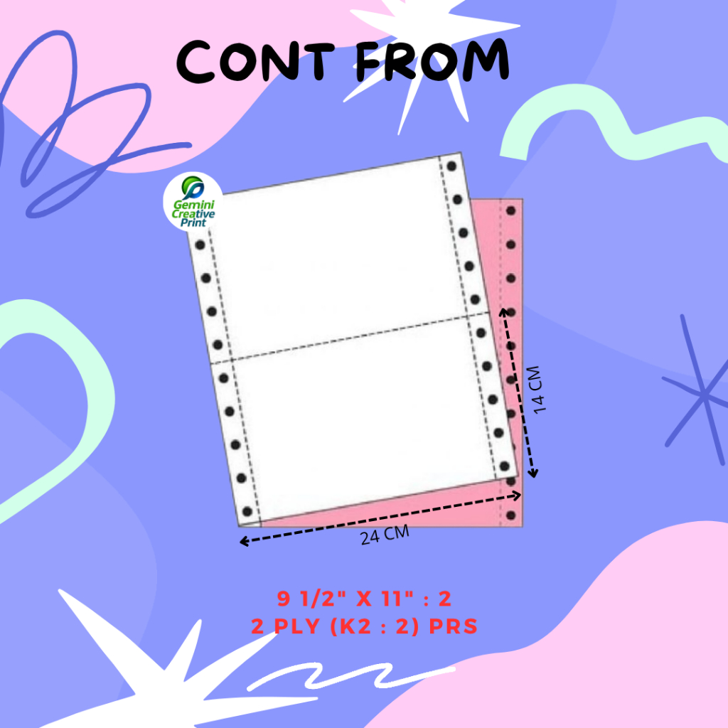 

Print Dot Matrix Continuous Form