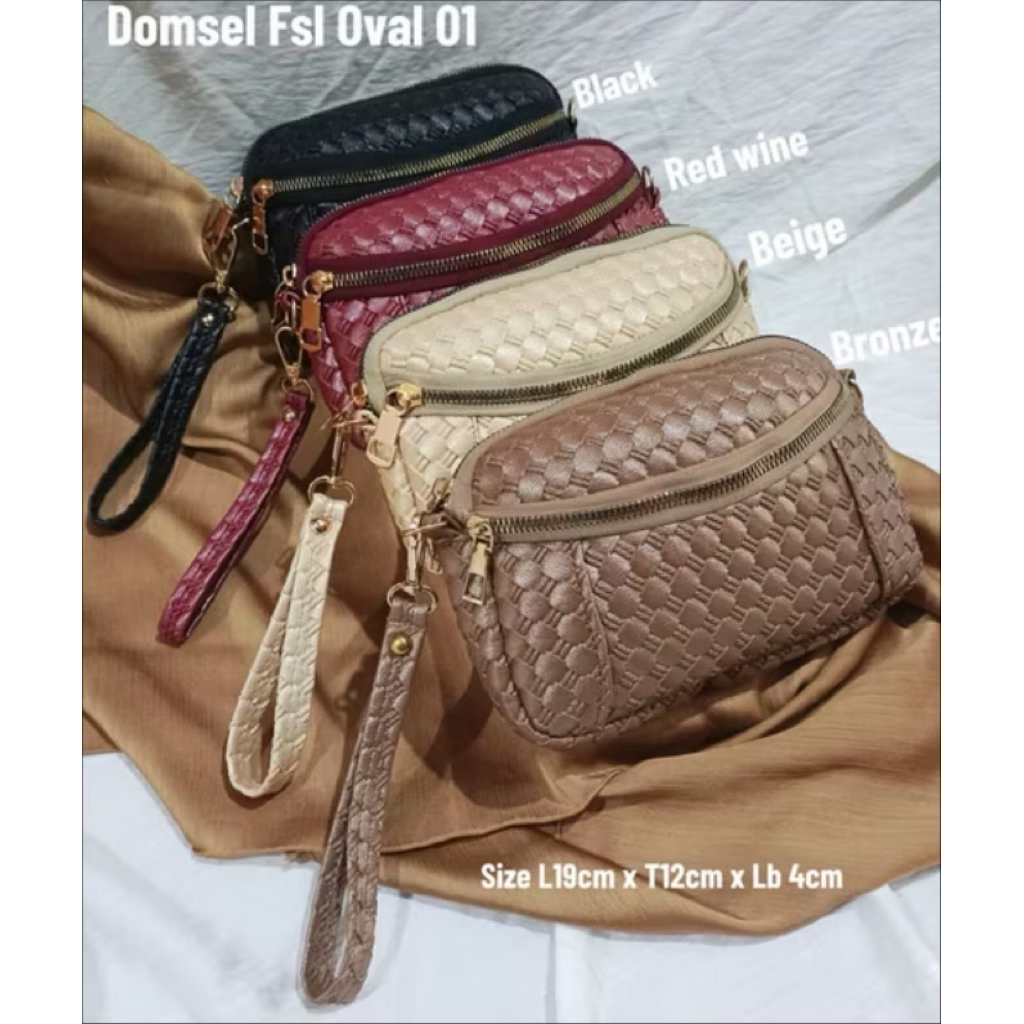dompet selendang oval/Domsel Bali/dompet selendang Bali
