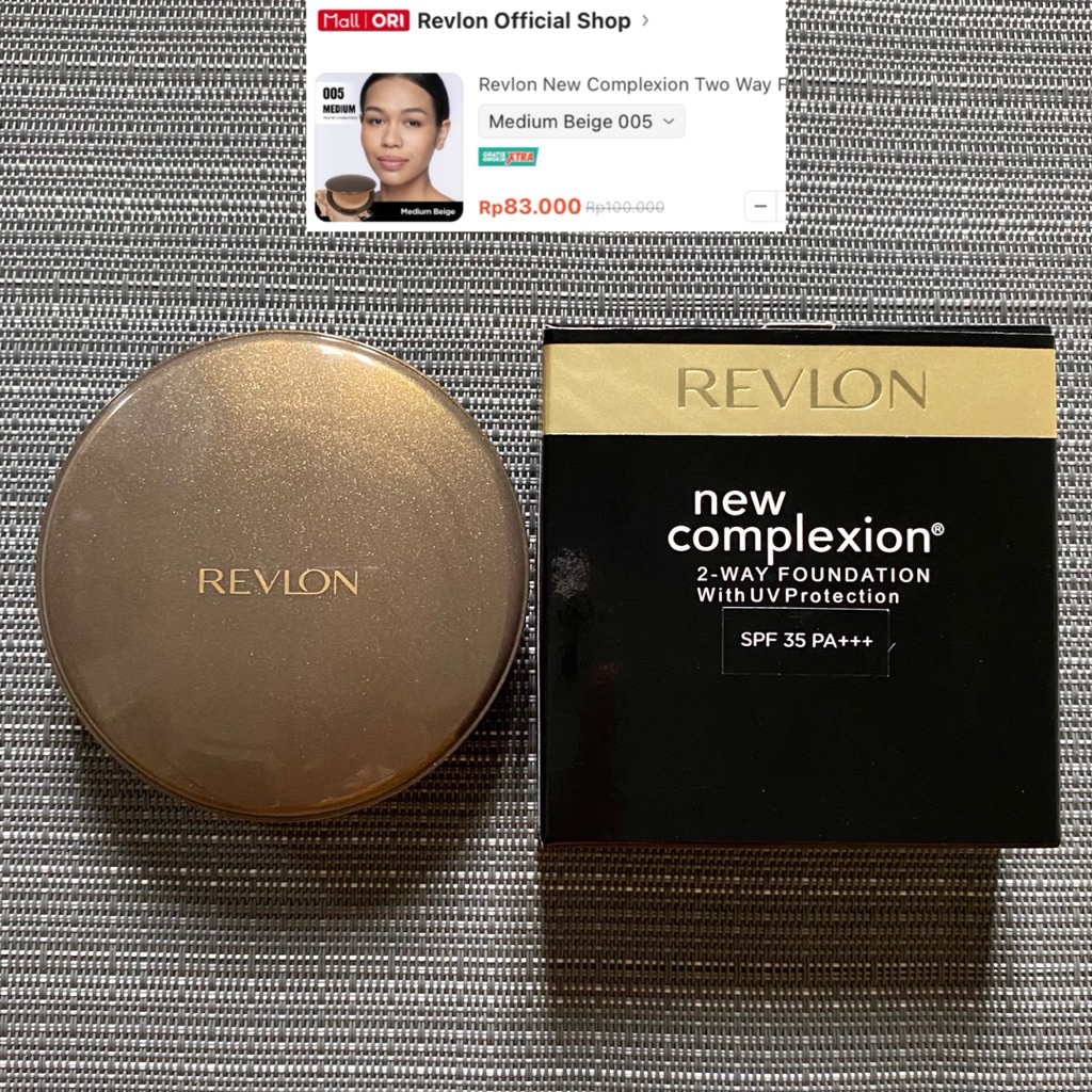 BARU Revlon New Complexion Two Way Foundation 12gr (Medium Beige 005)