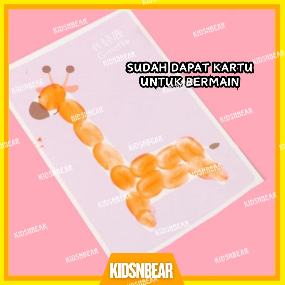 

HJK [KIDSBEAR] Finger Paint - Painting Kit Canvas - Cat Air Anak - Cat Air Lukis Anak - Finger Paint