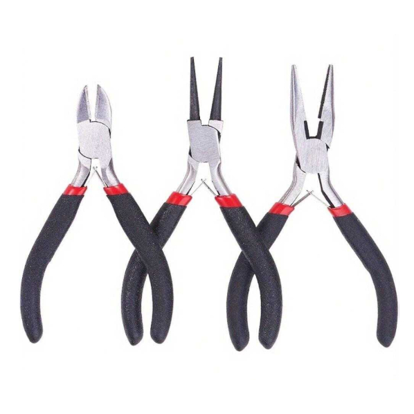 Set Tang isi 3 Potong Putar Jepit Gunting Kawat Tang Kombinasi Tang Set Craft Tang Multifungsi