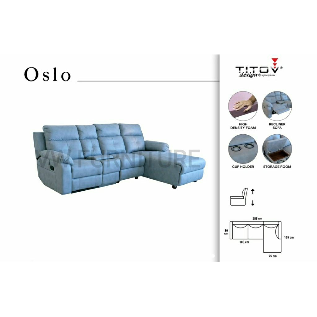 TITOV Sofa L Oslo - Sofa L Minimalis - Medan