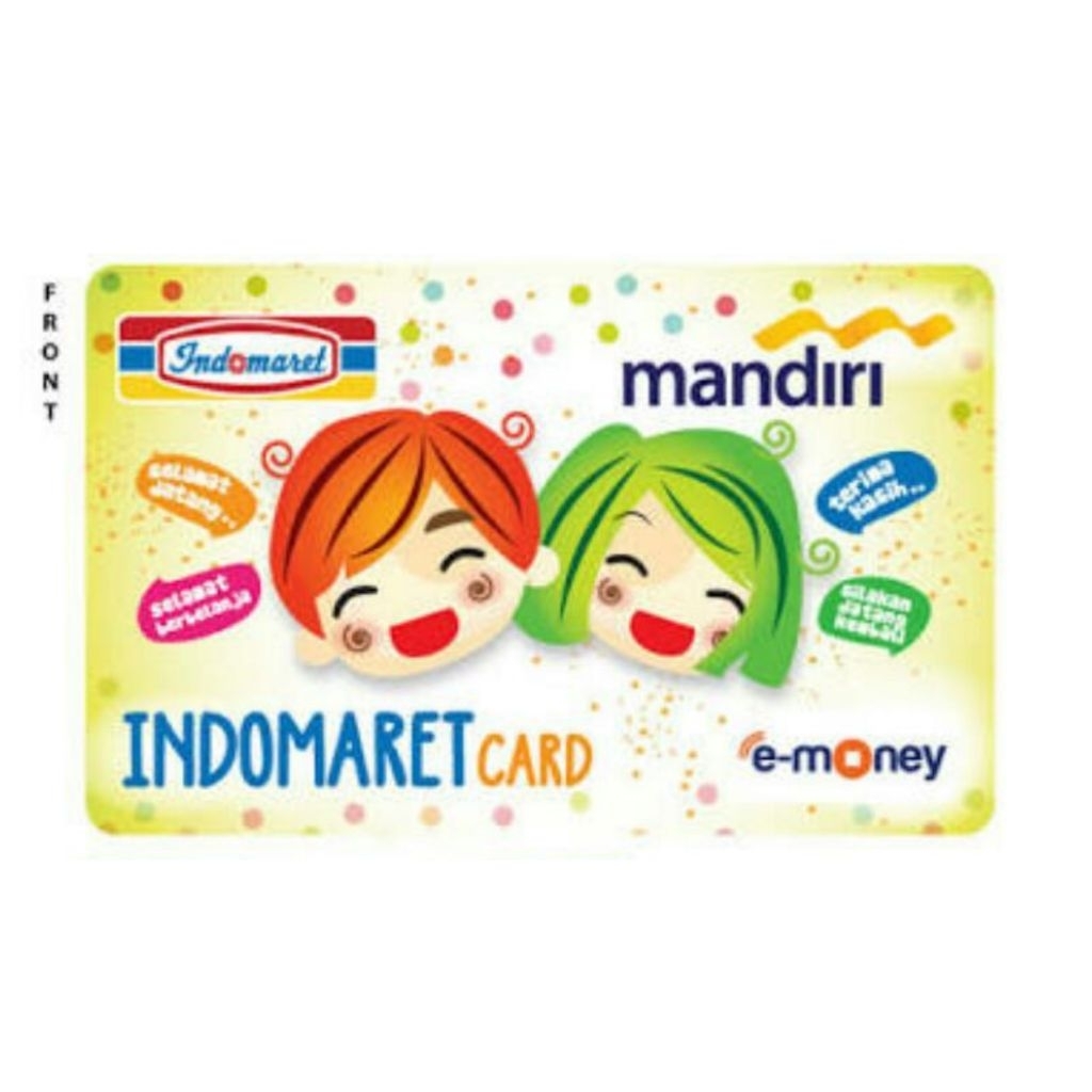 INDOMARET CARD Two Face Saldo 0 Original /Like eMoney eToll Flazz Tapcash or Brizzi