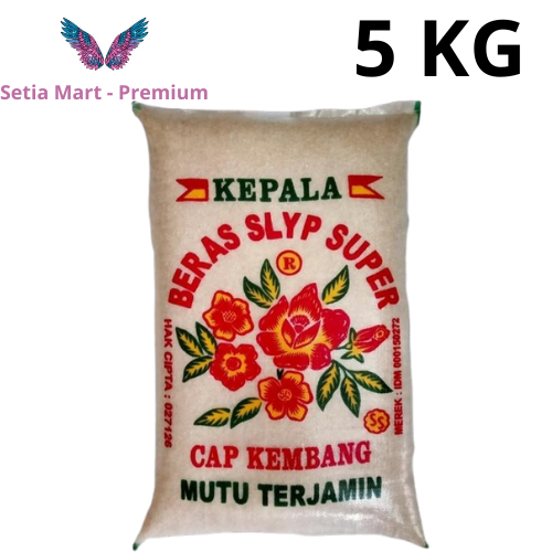 

Beras Ramos 5kg Kemasan Mutu Terjamin Cap Kembang