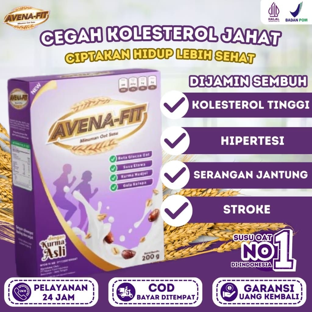 

Avenafit Menu Sarapan Sehat Menjaga Kesehatan Jantung, Menurunkan Kolesterol & Mencegah Stroke