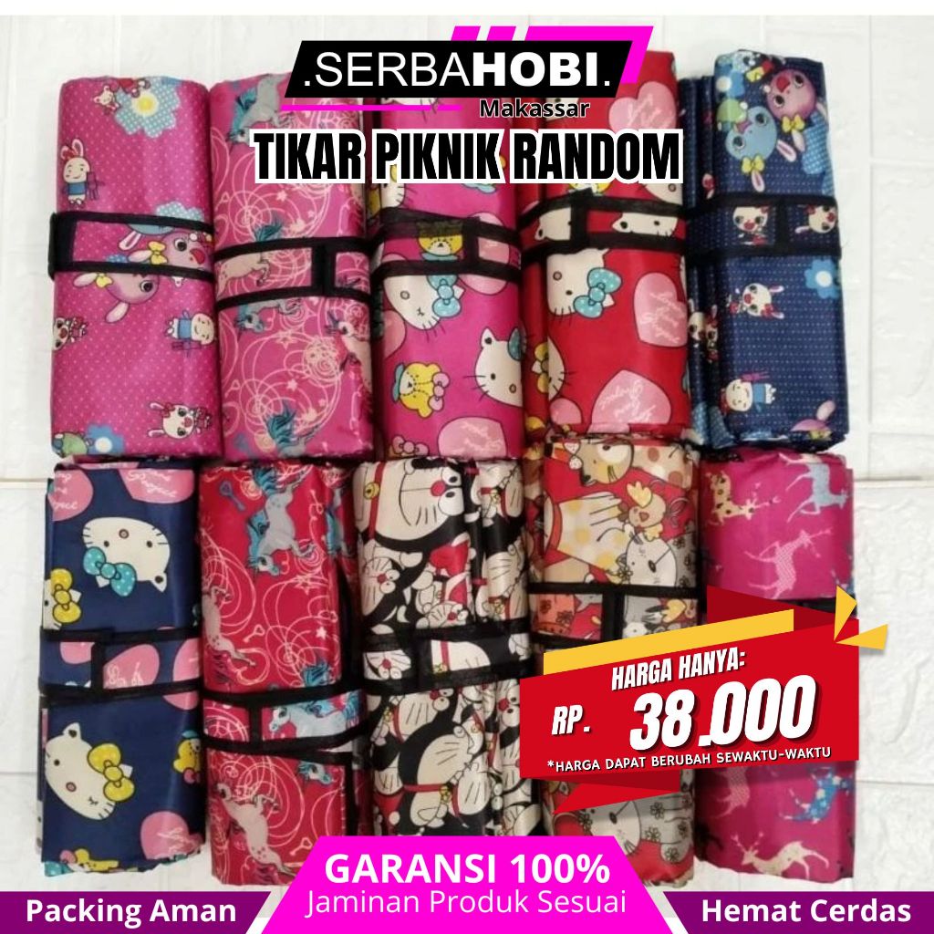 TIKAR PIKNIk / tiker waterproof / PIKNIK - TIKAR LIPAT Piknik- Karpet Lipat/Tikar Lantai