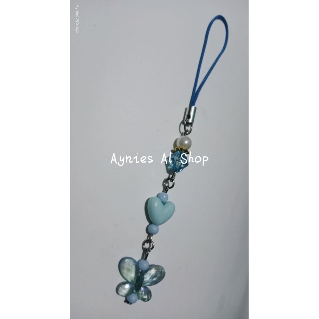 Strap hp, gantungan kunci, gantungan tas kupu kecil