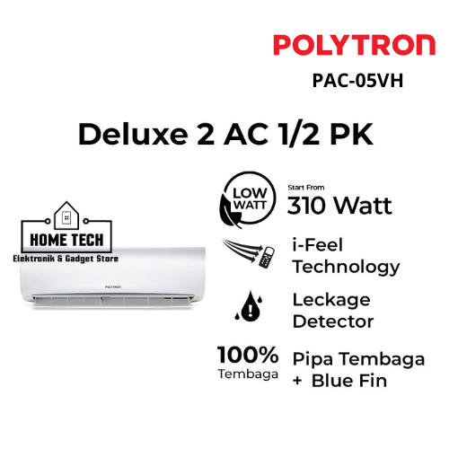 JUAL AC Polytron Pac-05VH Deluxe 2 AC 1/2 PK GARANSI RESMI - SERANG BANTEN / SRG / UNIT ONLY /MATERI