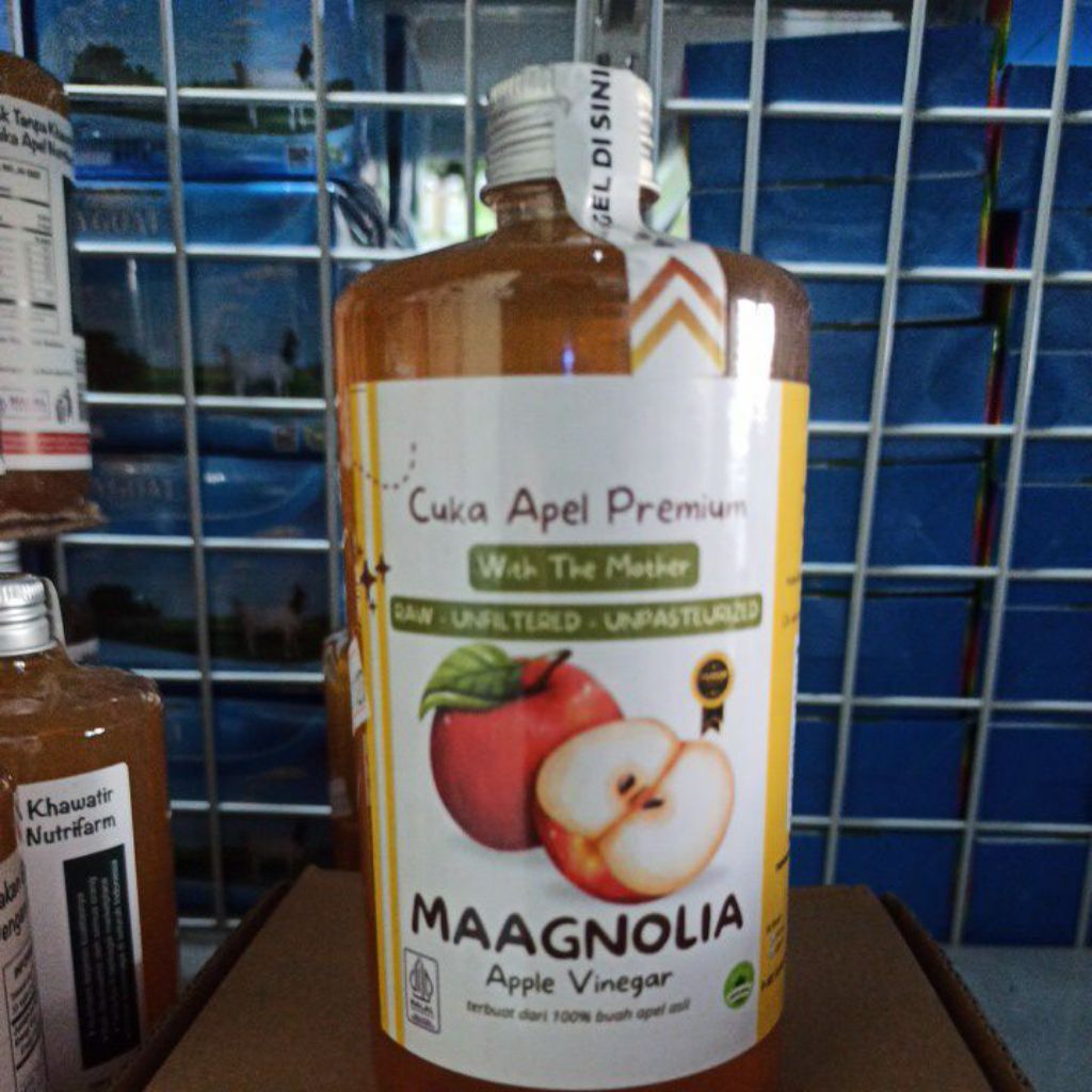 

cuka apel premium with the mother magnolia apple vinegar 500ml