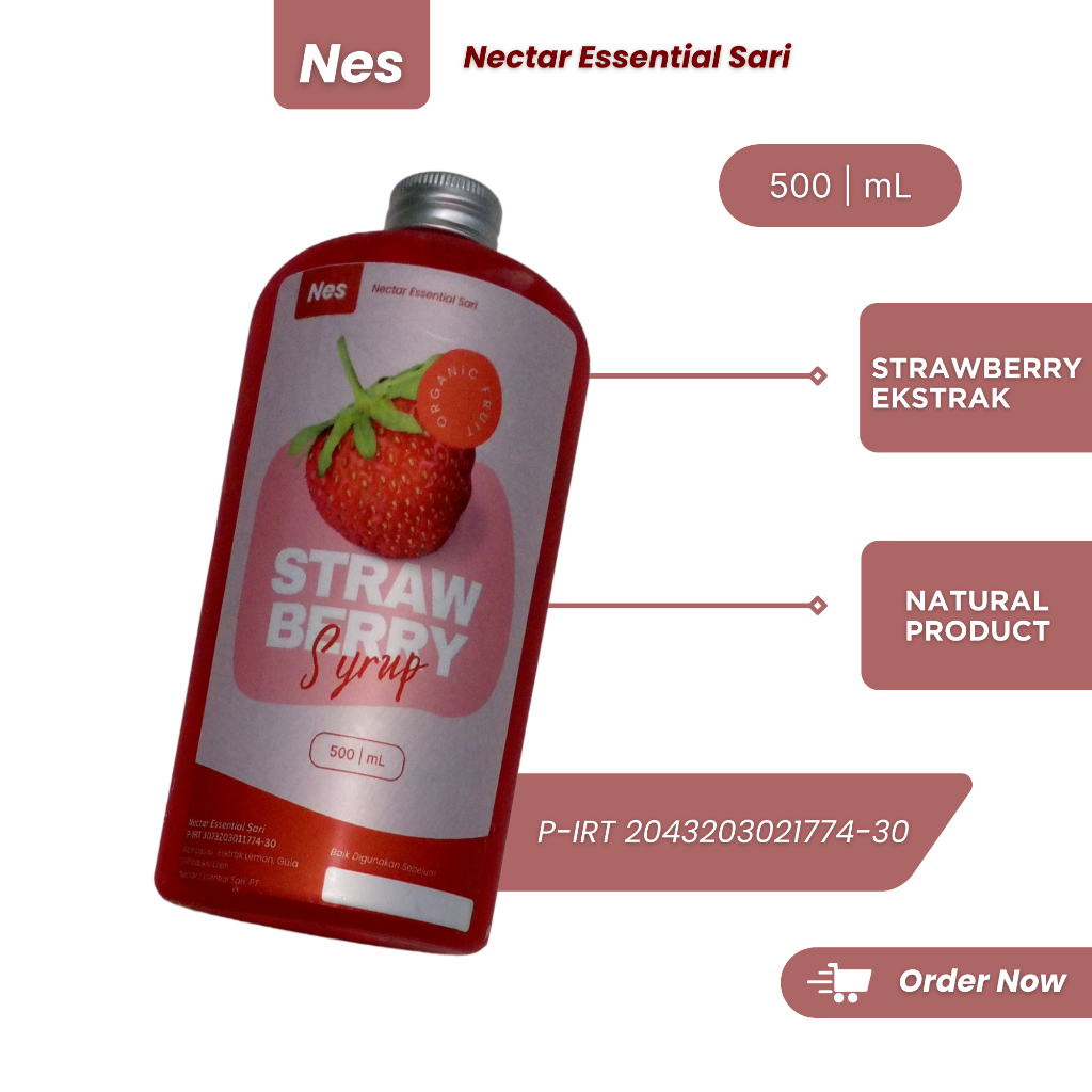 

NES SIRUP | SEMANGKA | STRAWBERRY | LEMONQUIK | ORGANIC SIRUP | 500 mL