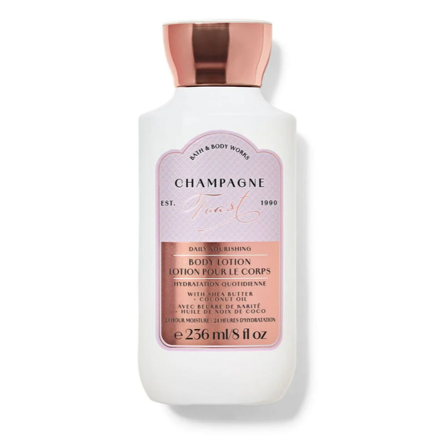 BBW Champagne Toast Body Lotion 236ml 24hour Moisture Original Bath and Body Works