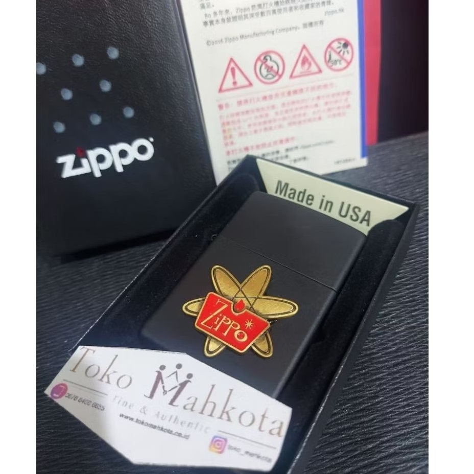 Zippo 48920 Atomic Zippo Design Retro Star Emblem