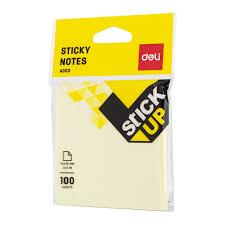 

DELI - NOTES TEMPEL / MEMO / STICKY NOTE YELLOW HANGER 76X76MM100 SHEET A00352