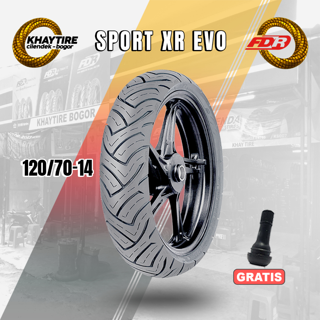 Ban Belakang Motor PCX FDR SPORT ZEVO 120/70 Ring 14 Tubeless