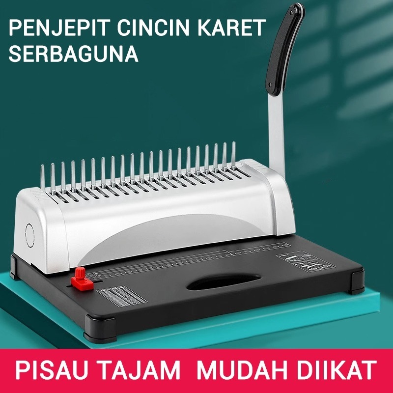 

KONMAX Mesin Penjilid Kertas A2/A3/A4/A5 Sisir Penjilid Klip Pelubang Cincin Karet Manual Penjilid Dokumen Klip Penjilid Sisir Penjilid Klip Pelubang Pelubang Penjilid