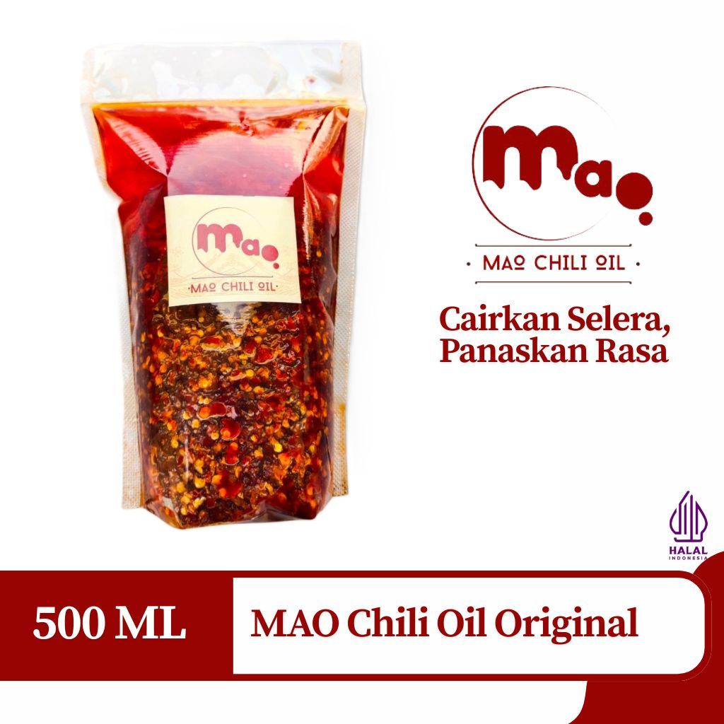 

MAO CHILI OIL-CHILI OIL PEDAS-HALAL ORIGINAL-MINYAK CABAI 500ML