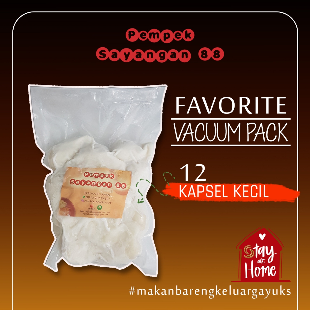 

Pempek Sayangan 88 - Vacuum Pack Kapsel Kecil