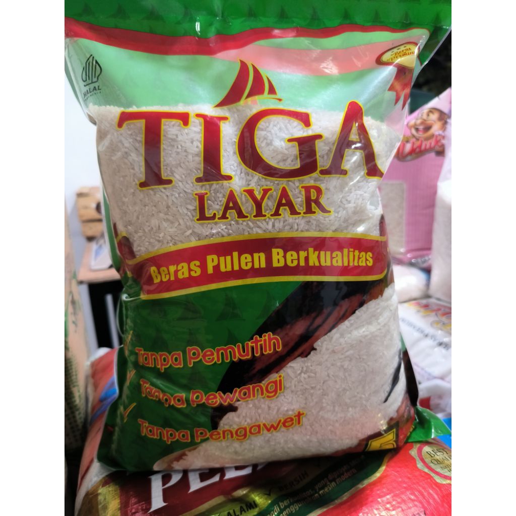 

Beras Tiga Layar kemasan 5 Kg