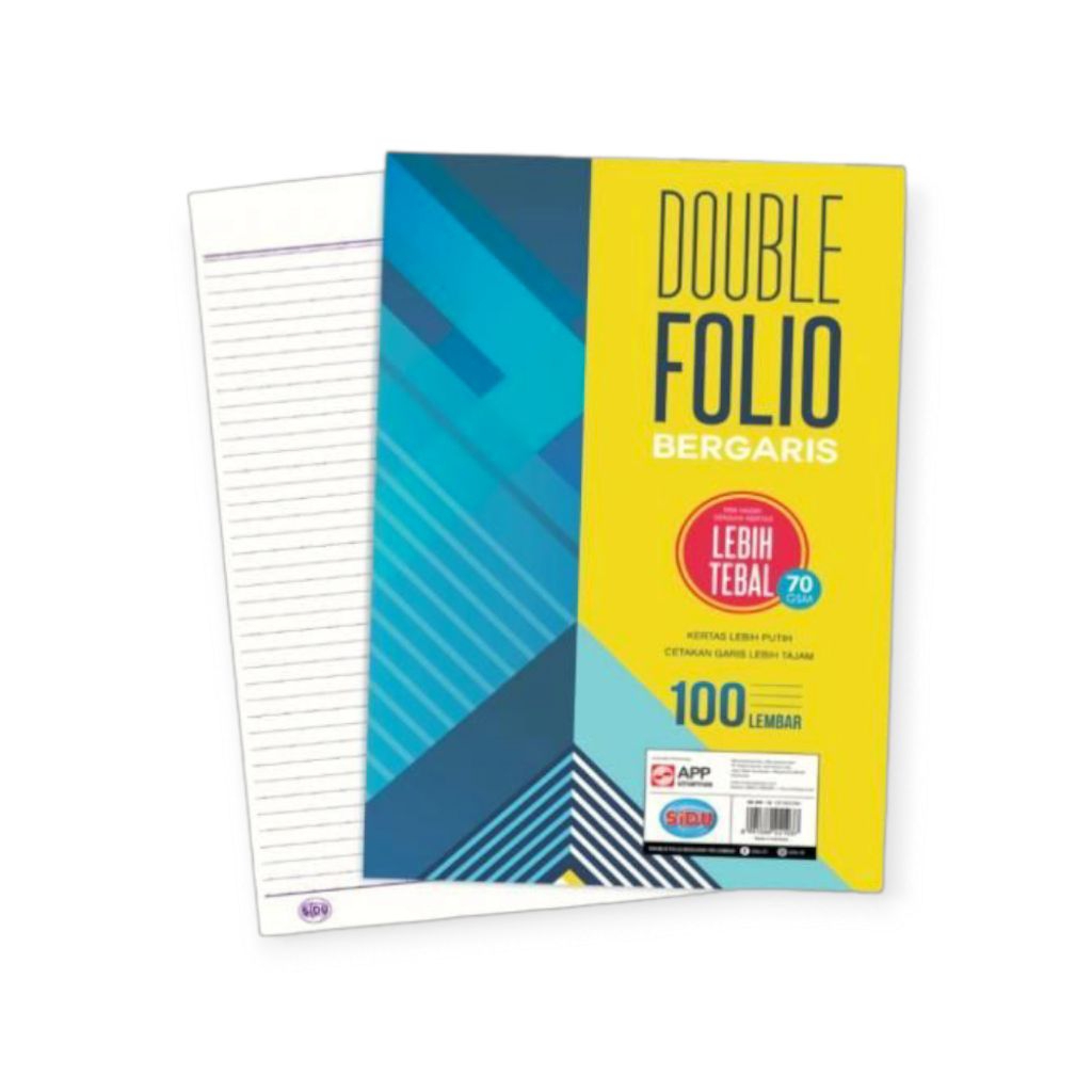 

DOUBLE FOLIO KERTAS FOLIO GARIS LEMBARAN 10 LEMBAR