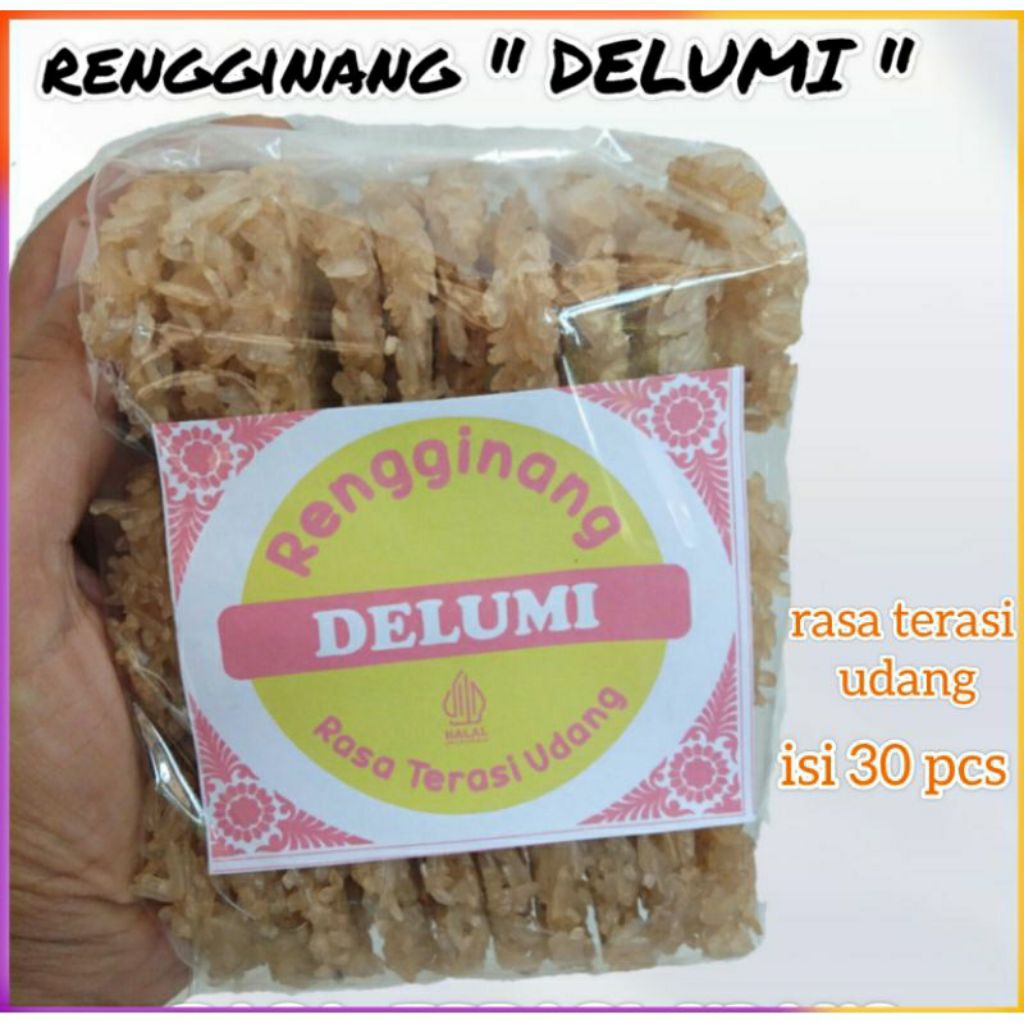 

Rengginang mentah rasa terasi isi 30 pcs ukuran mini/ rengginang terasi
