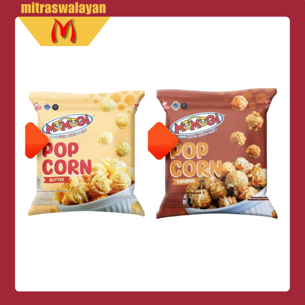 

MOMOGI PopCorn Rasa Butter & Caramel Kemasan 20 gr