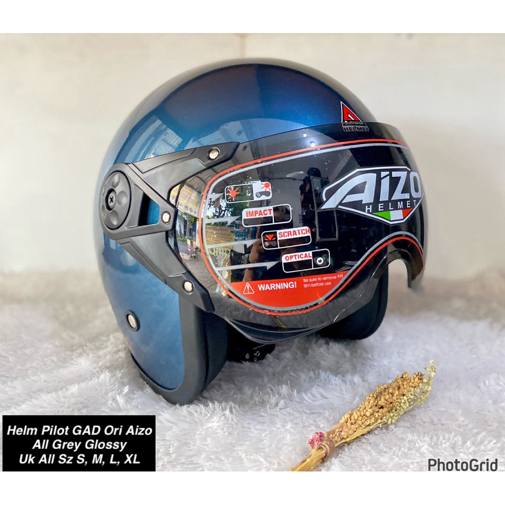 HELM PILOT GAD ORIGINAL AIZO ✨FREE SARUNG, PACKING, BUBBLE WRAP & KARDUS✨