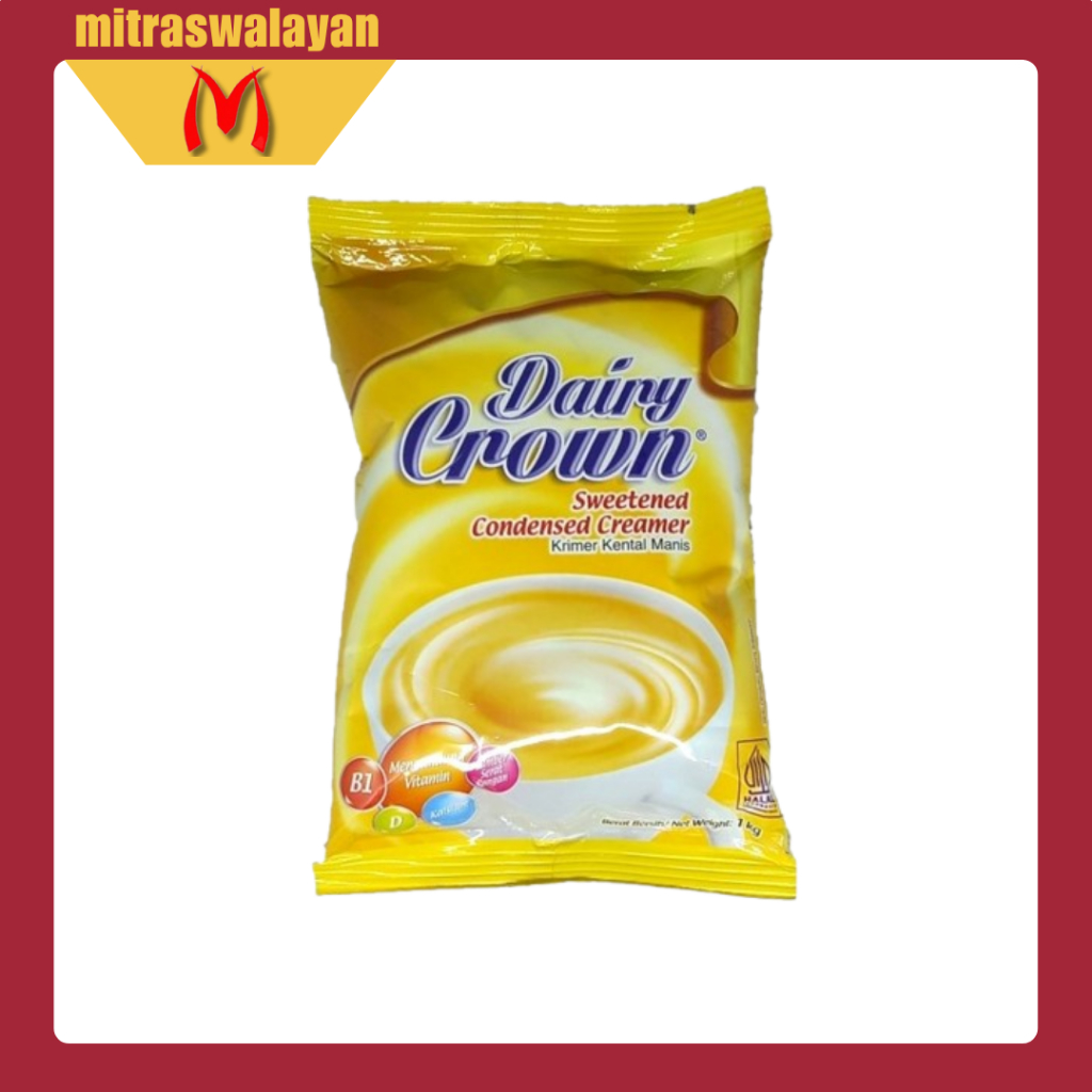 

DAIRY CROWN Krimer Kental Manis Kemasan Bantal 1 kg