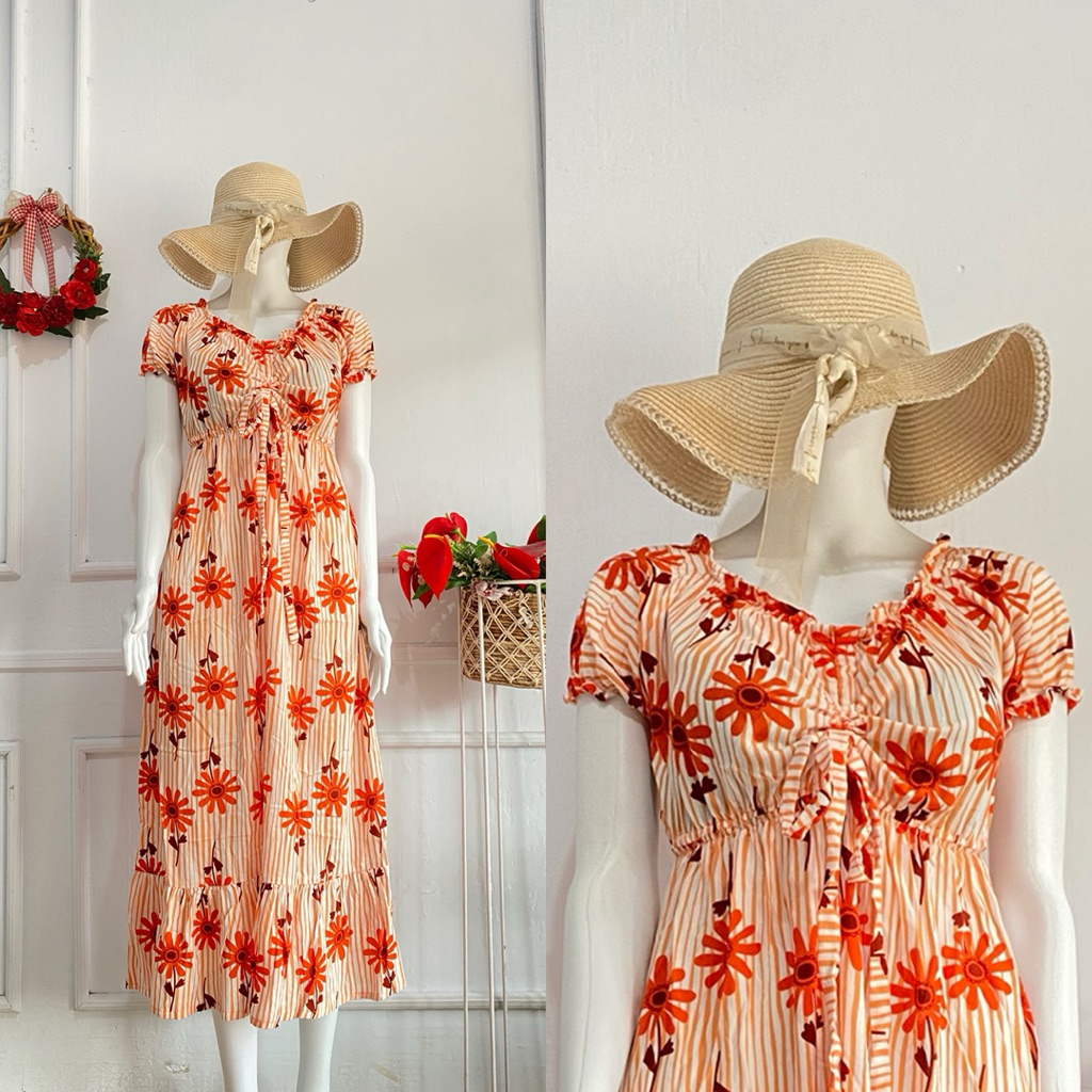 Daster Serut Dada / Serut Dada Panjang Karet Rayon Kekinian