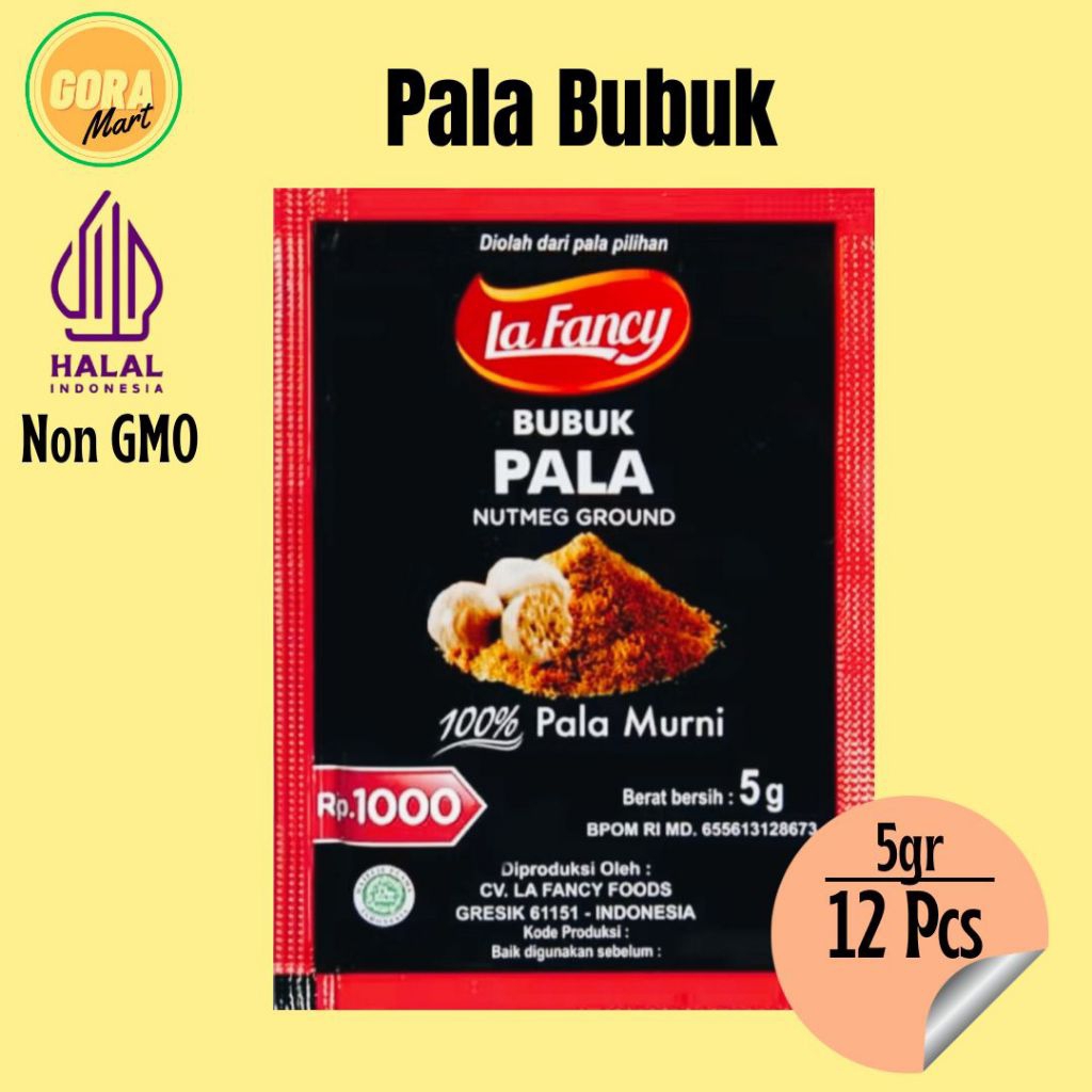 

Bumbu Masak Dapur Pala Bubuk 5gr/ Pala Bubuk Murni 5gr