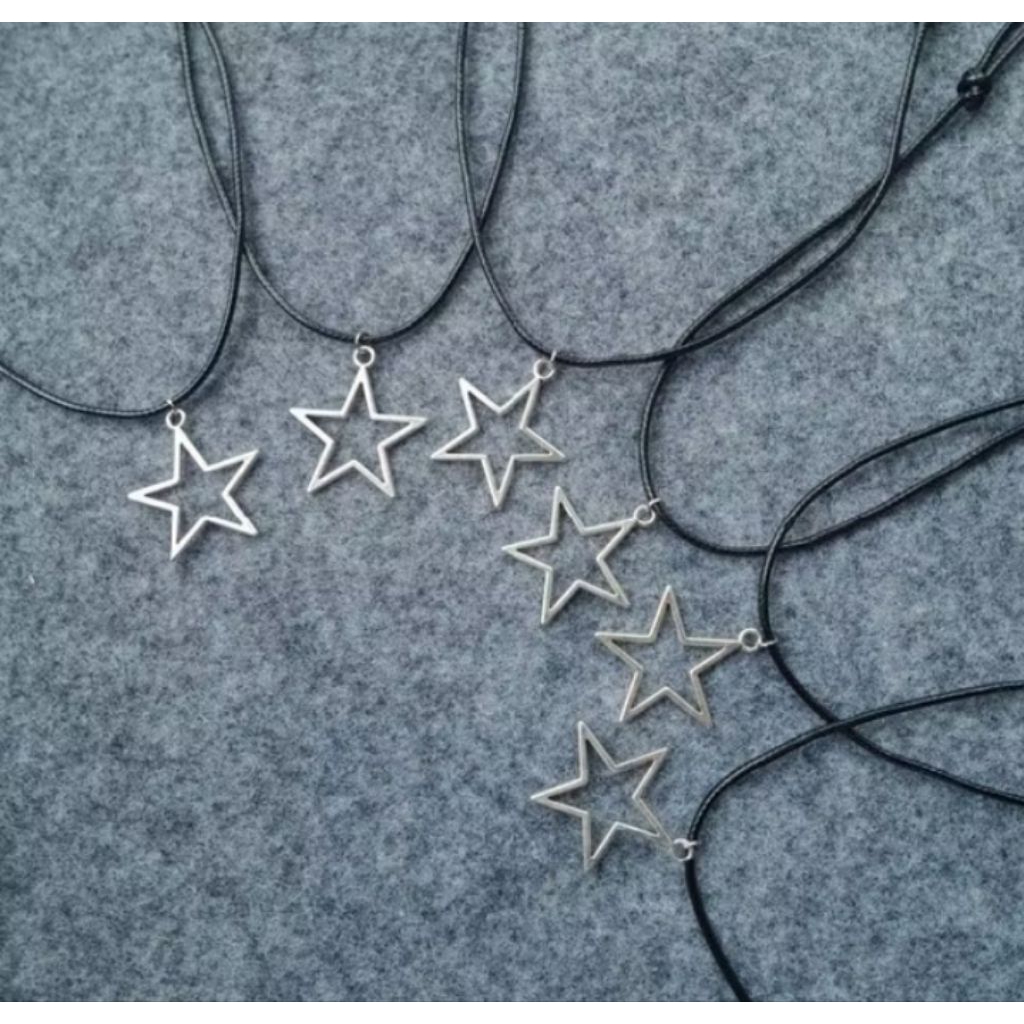 Kalung bintang skena//kalung bintang silver//kalung bintang//kalung bintang termurah