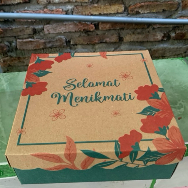 

Dus box nasi/kue. kardus nasi kotak. kardus uk 18x18.