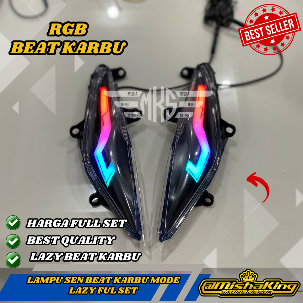 BEAT KARBU SEIN SEN DEPAN HONDA BEAT KARBU RUNNING SENJA RGB LAZY