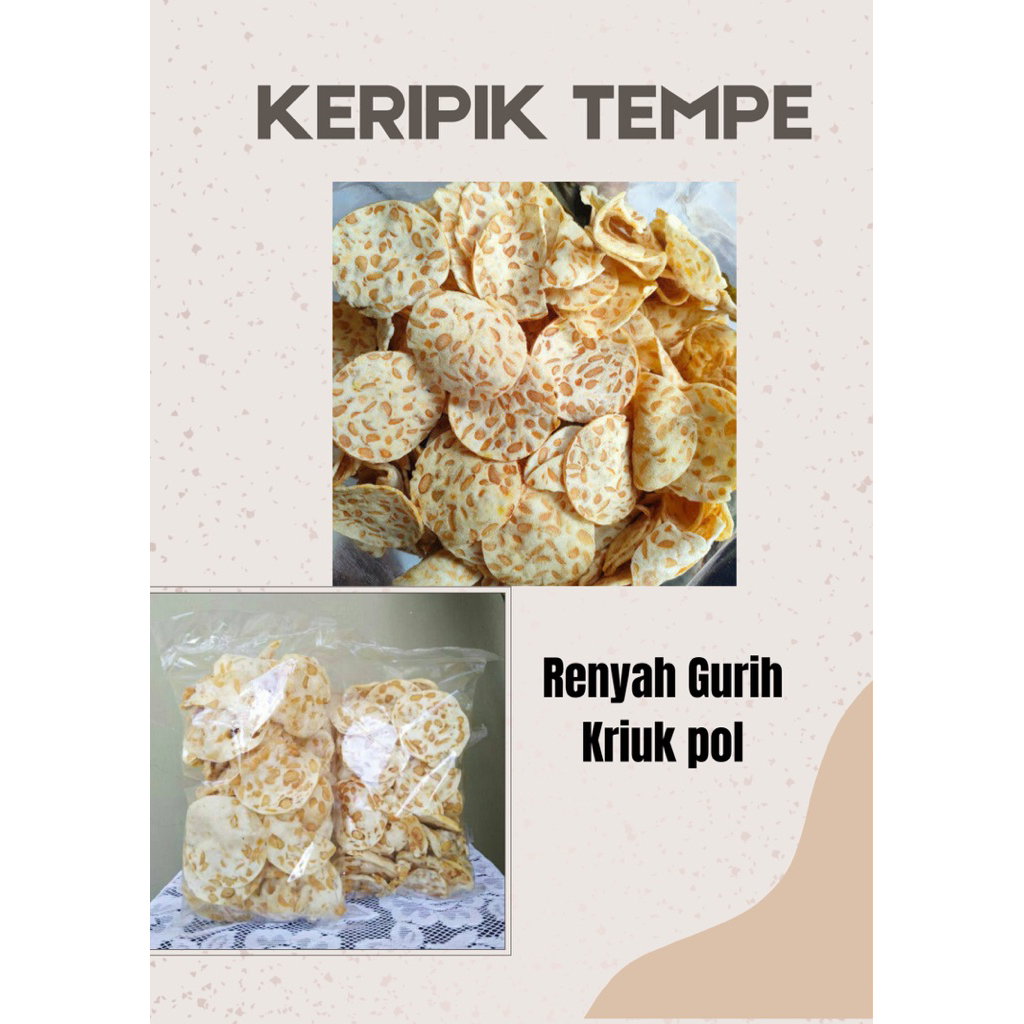 

Keripik Tempe renyah gurih 100 gram