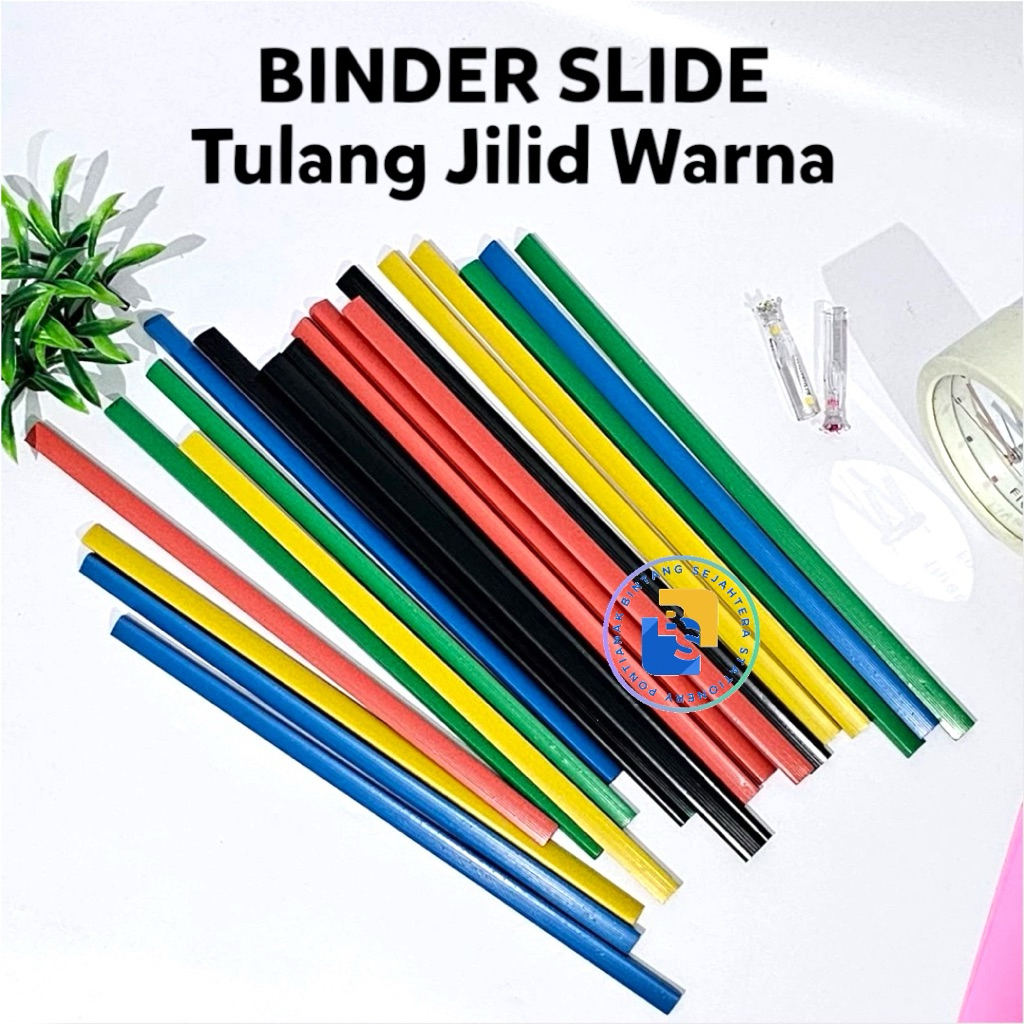 

1 Pcs - Binder Slide / Tulang Jilid Warna