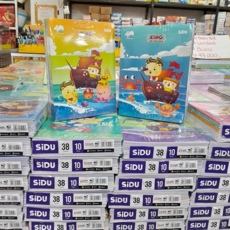

KODE C79S Buku tulis SIDU 38 lembar 1 pack isi 1 buku