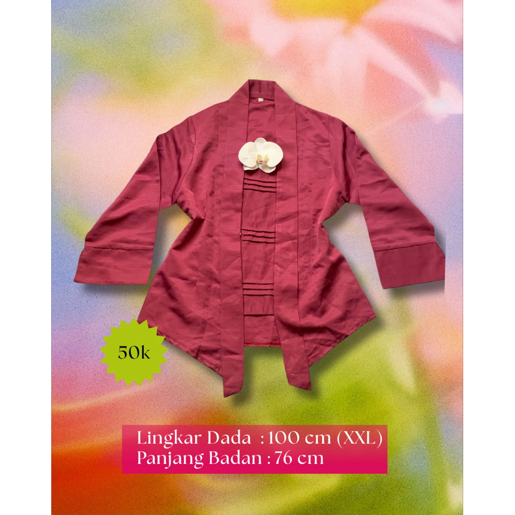 Kebaya Lawasan Pink Ungu by Kayasstudio - Kebaya Encim Kutubaru