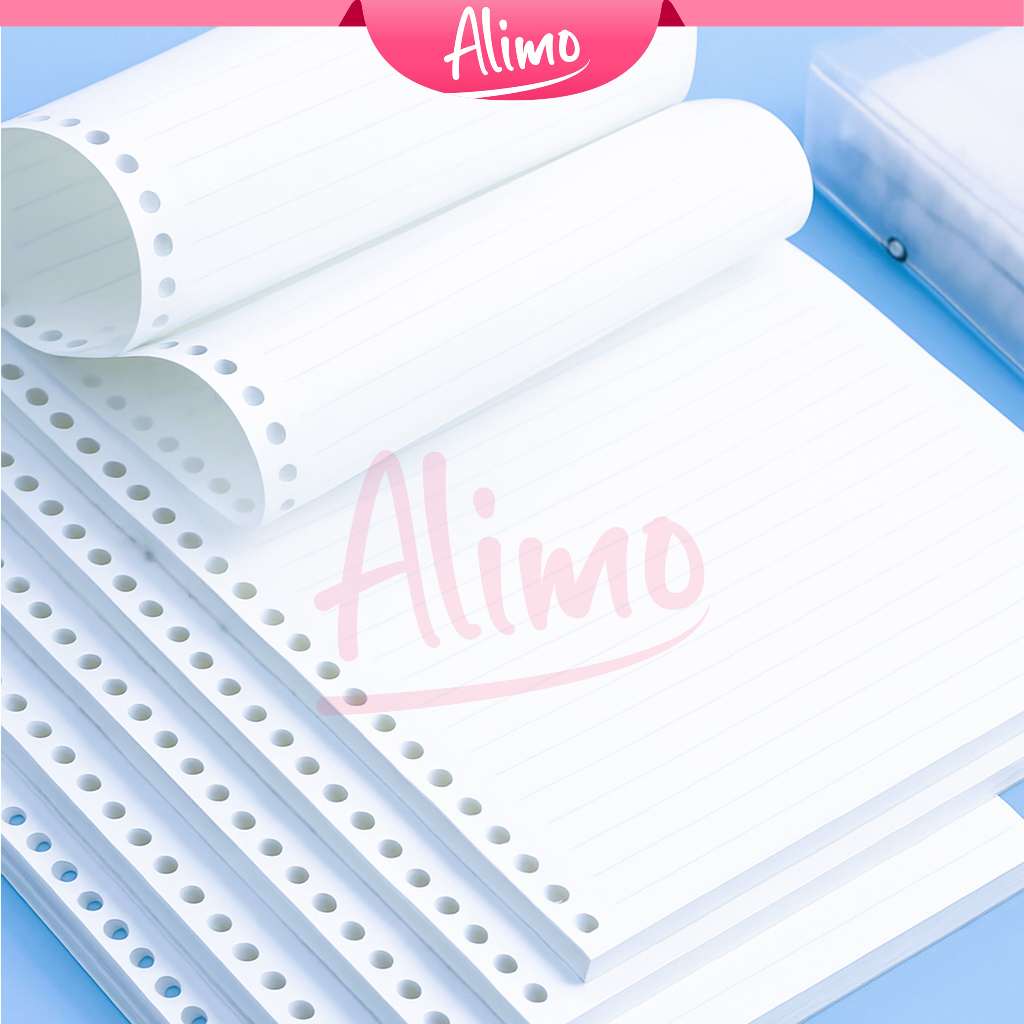 

Alimo Loose Leaf A5 Kertas File Isi Binder - Loose Leaf 50 Lembar - LooseLeaf Refil A5 20 Holes