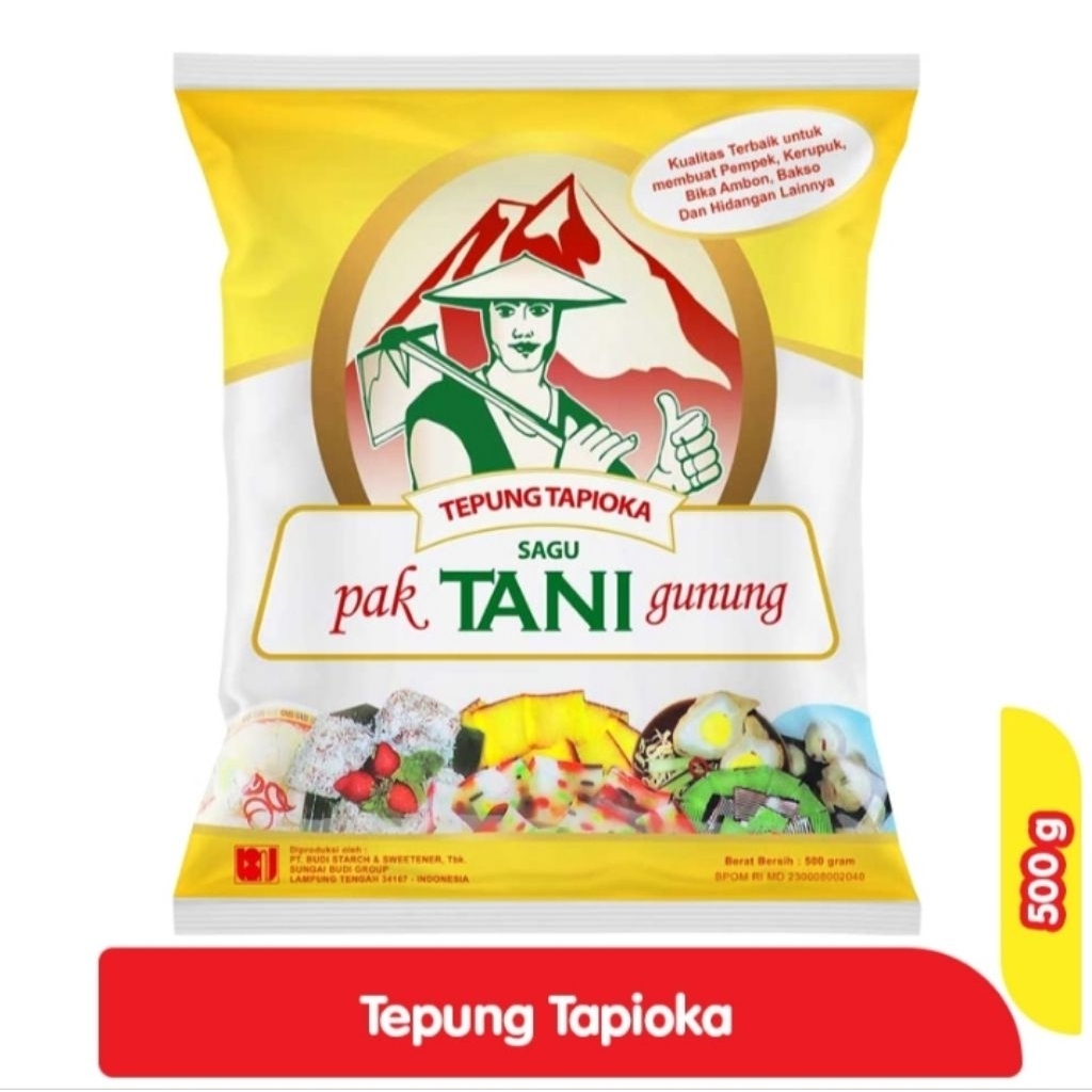 

Tepung Tapioka Cap Pak Tani Gunung 500g Tepung Kanji Sagu