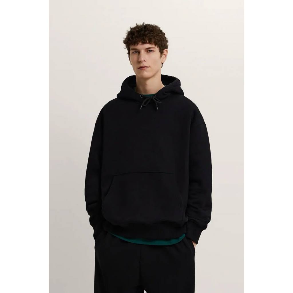 Hoodie Polos Katun Fleece Gramasi 300 Tebal Premium